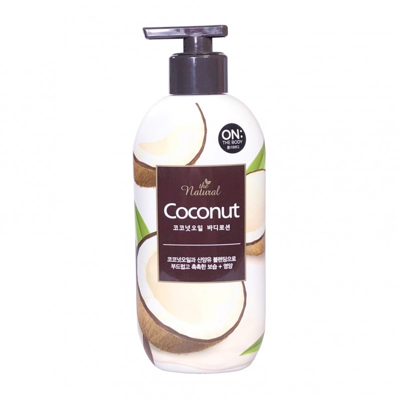 Coconut Oil Body Lotion On The Body