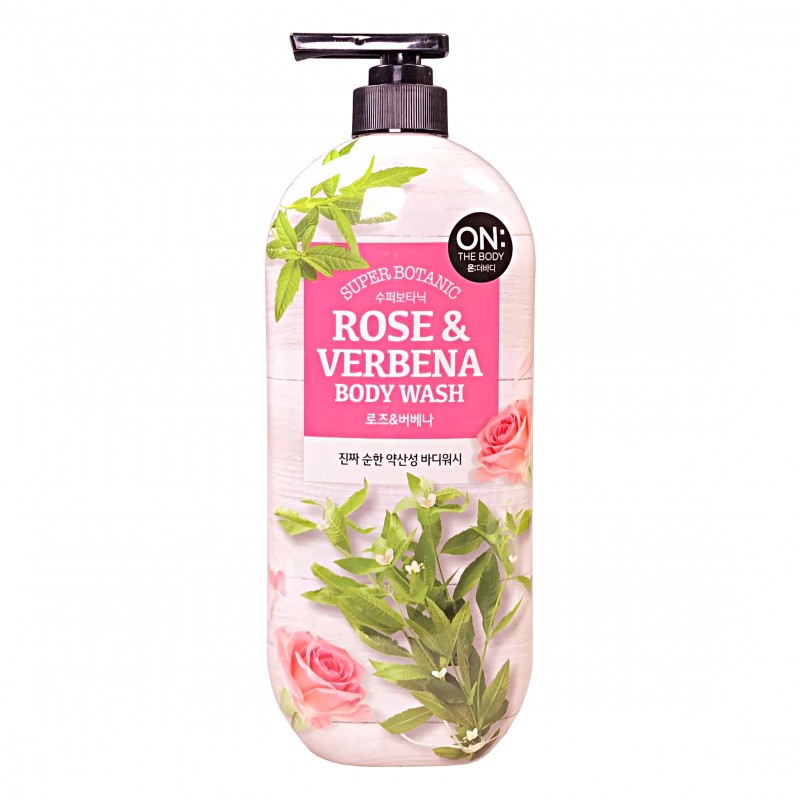 Super Botanic Rose&Verbena Body Wash On The Body