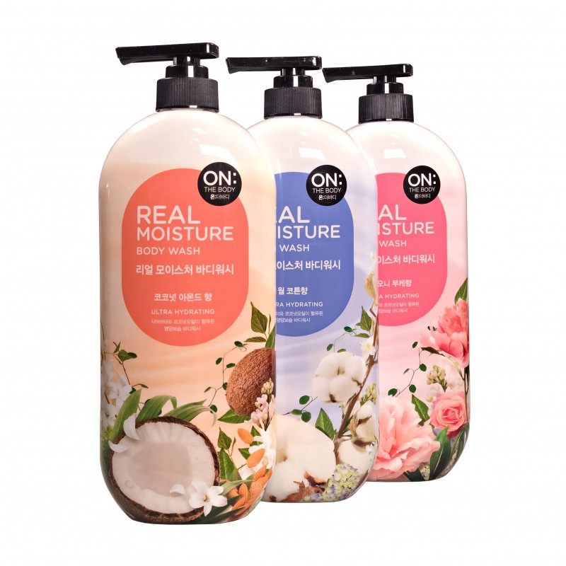 Real Moisture Body Wash On The Body