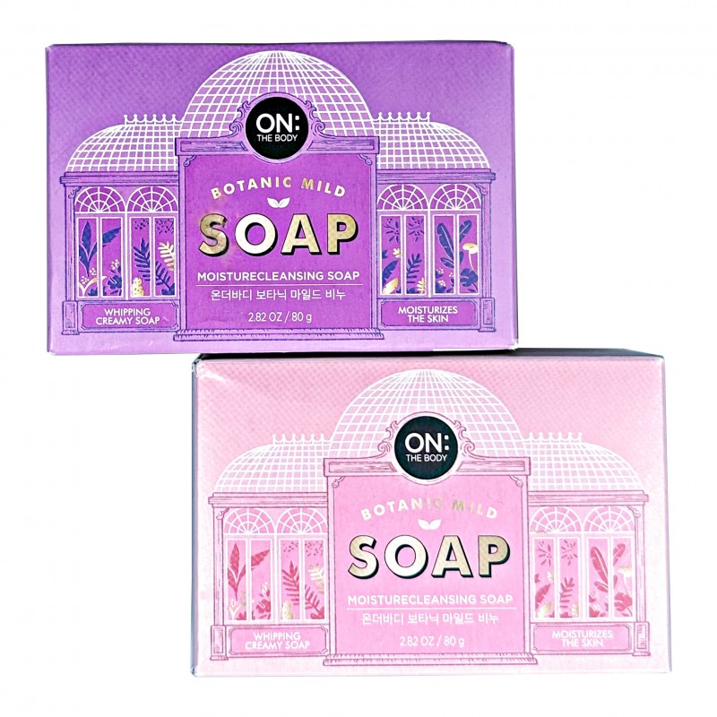 Botanic Mild Moisture Cleansing Soap On The Body